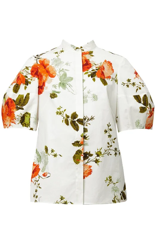 Short Sleeve Floral Blouse