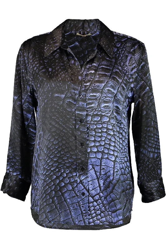 Dani Blouse - Midnight Croc