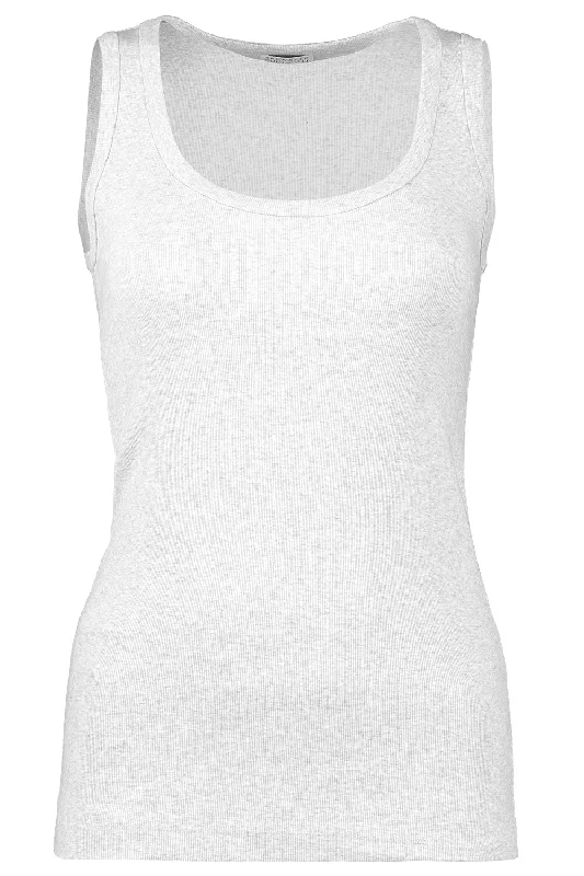 Ribbed Scoop Neck Tank