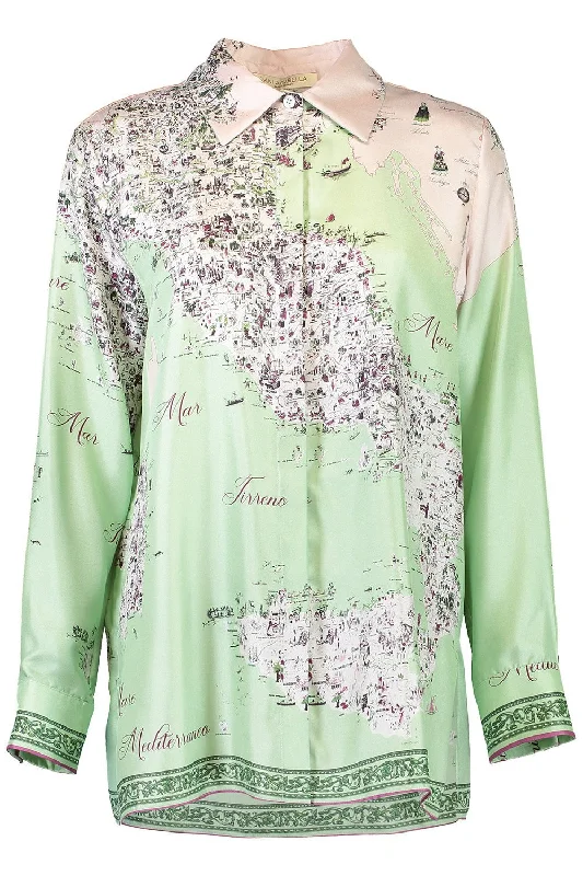 Printed Soft Shirt - Celadon