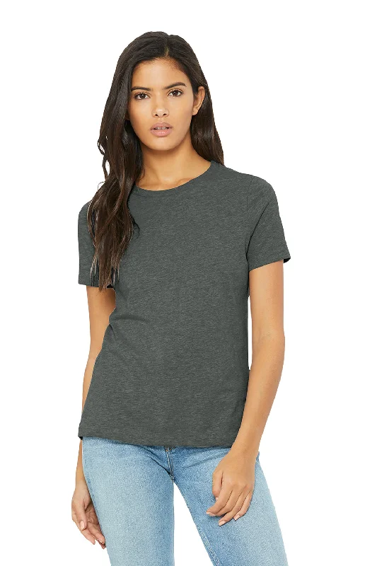 Bella + Canvas Womens CVC Short Sleeve Crewneck T-Shirt - Heather Deep Grey