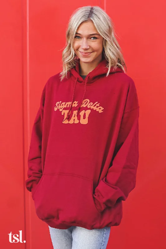 Sigma Delta Tau Vintage Hippie Hoodie