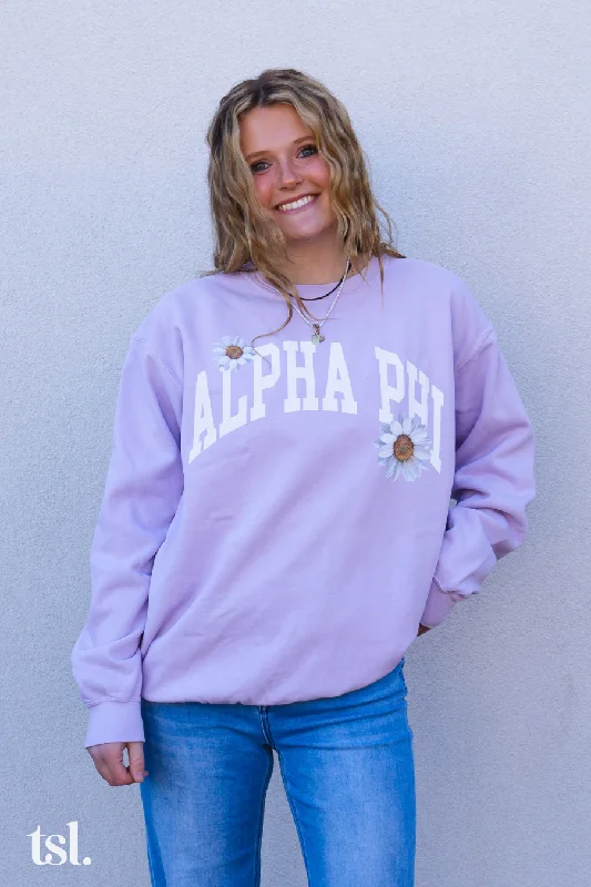 Alpha Phi Daisy Rowing Crewneck