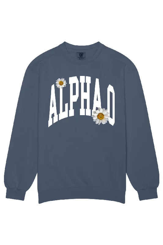 Alpha Omicron Pi Daisy Rowing Crewneck