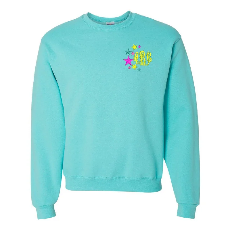 Monogrammed Stars Crewneck Sweatshirt