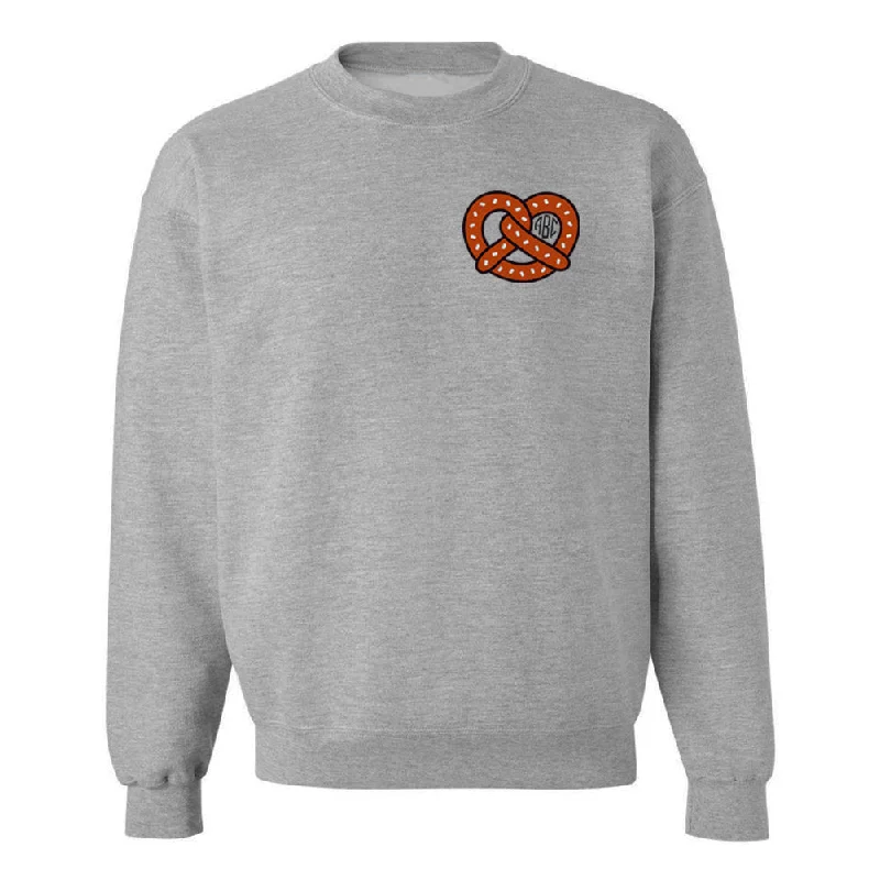 Monogrammed Pretzel Crewneck Sweatshirt