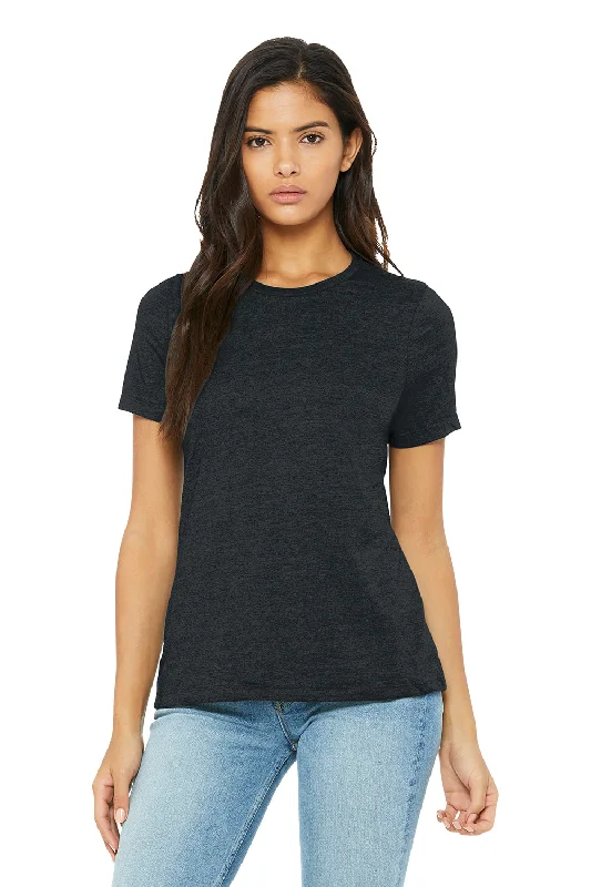 Bella + Canvas Womens CVC Short Sleeve Crewneck T-Shirt - Heather Dark Grey