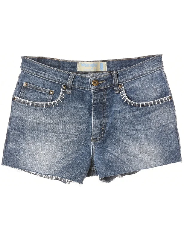 Reworked Wrangler Shorts Denim Repair - W30