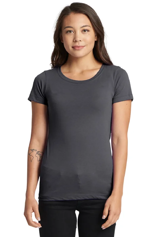 Next Level Womens Ideal Jersey Short Sleeve Crewneck T-Shirt - Dark Grey