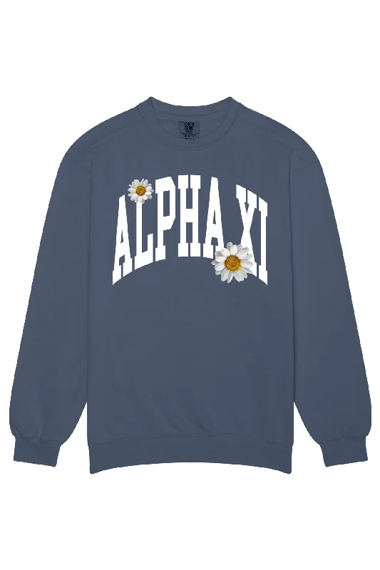 Alpha Xi Delta Daisy Rowing Crewneck