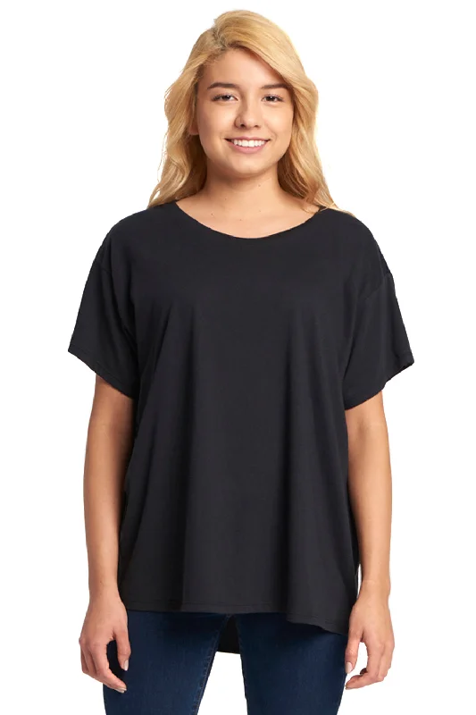 Next Level Womens Ideal Flow Short Sleeve Crewneck T-Shirt - Black - Closeout