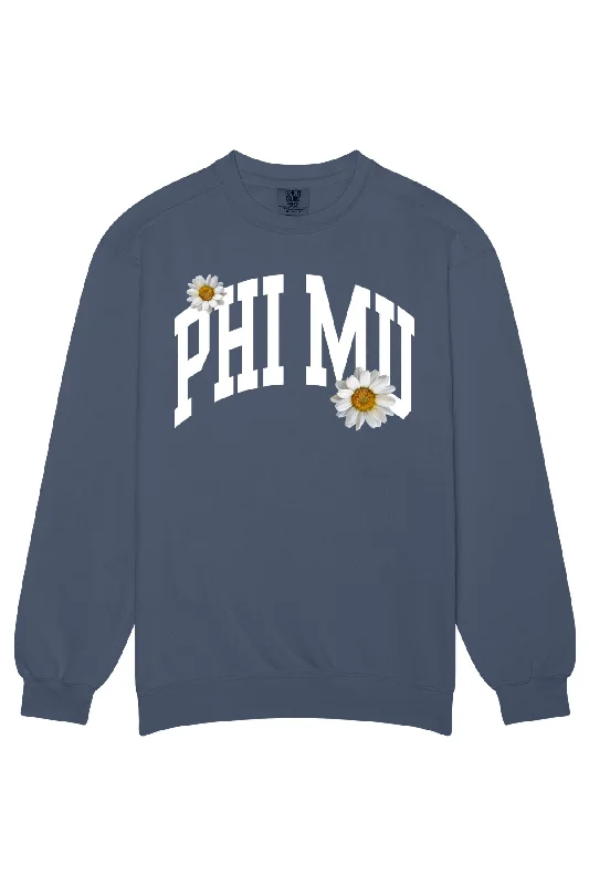 Phi Mu Daisy Rowing Crewneck