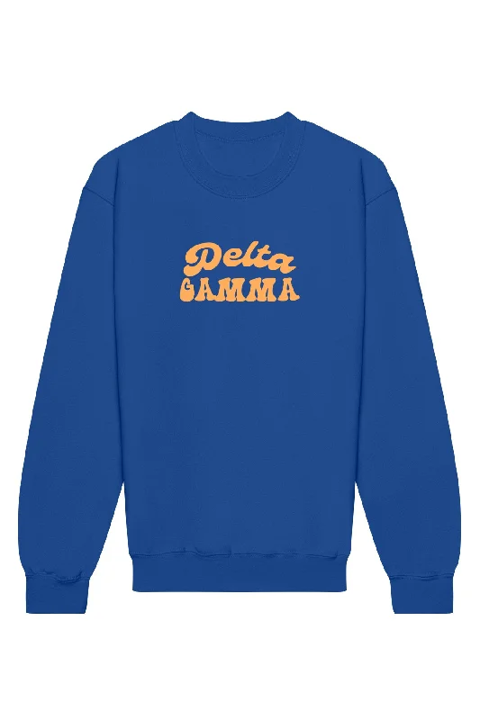 Delta Gamma Vintage Hippie Crewneck Sweatshirt