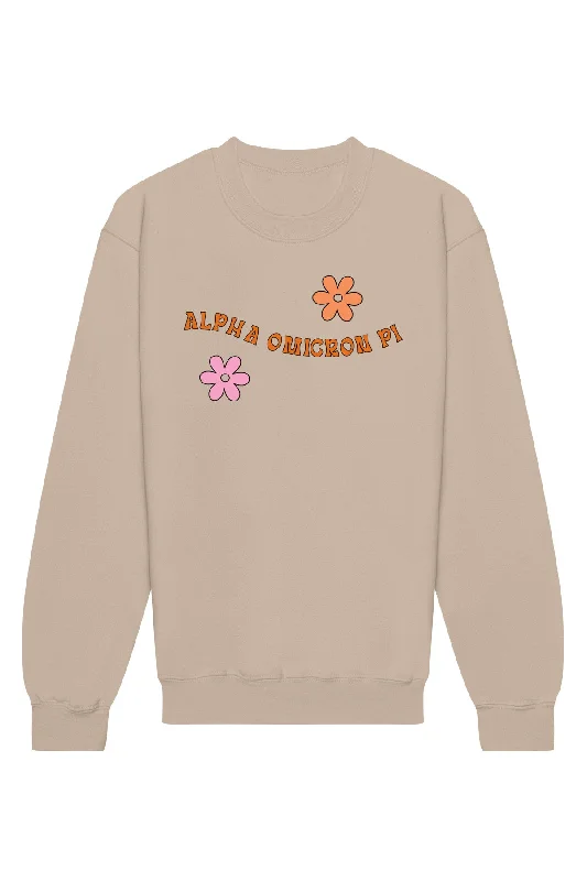 Alpha Omicron Pi In Love With Crewneck Sweatshirt