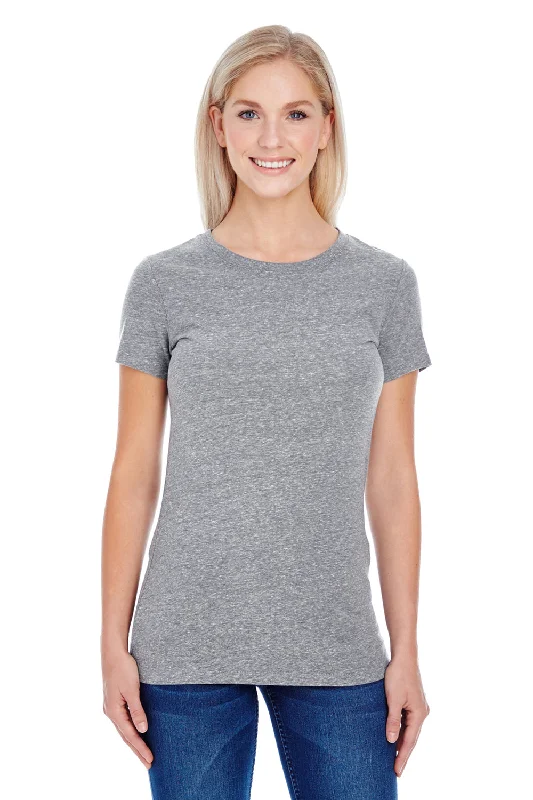 Threadfast Apparel Womens Short Sleeve Crewneck T-Shirt - Grey