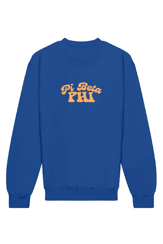 Pi Beta Phi Vintage Hippie Crewneck Sweatshirt