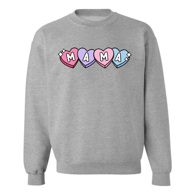 'Candy Hearts Mama' Crewneck Sweatshirt