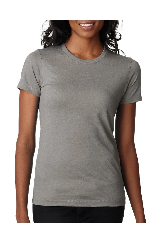 Next Level Womens CVC Jersey Short Sleeve Crewneck T-Shirt - Stone Grey - Closeout