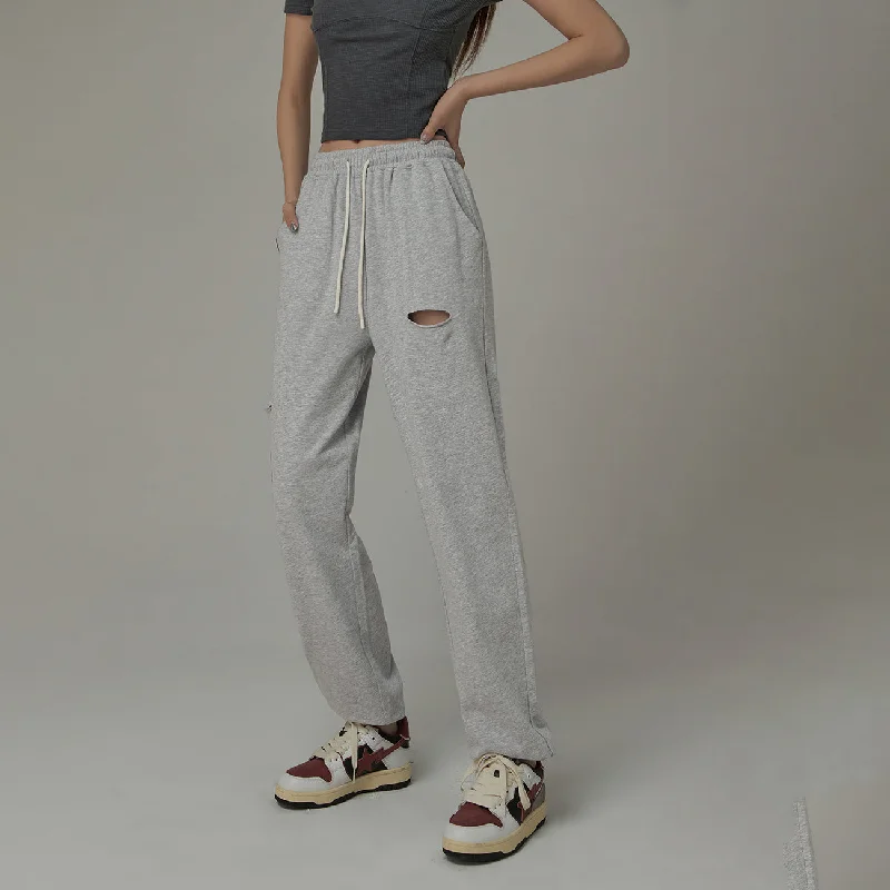 Distressed String Jogger Sweatpants