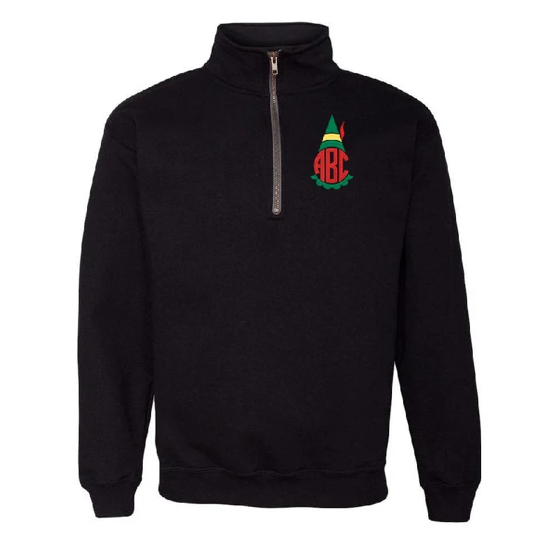 Monogrammed Elf Quarter Zip Sweatshirt