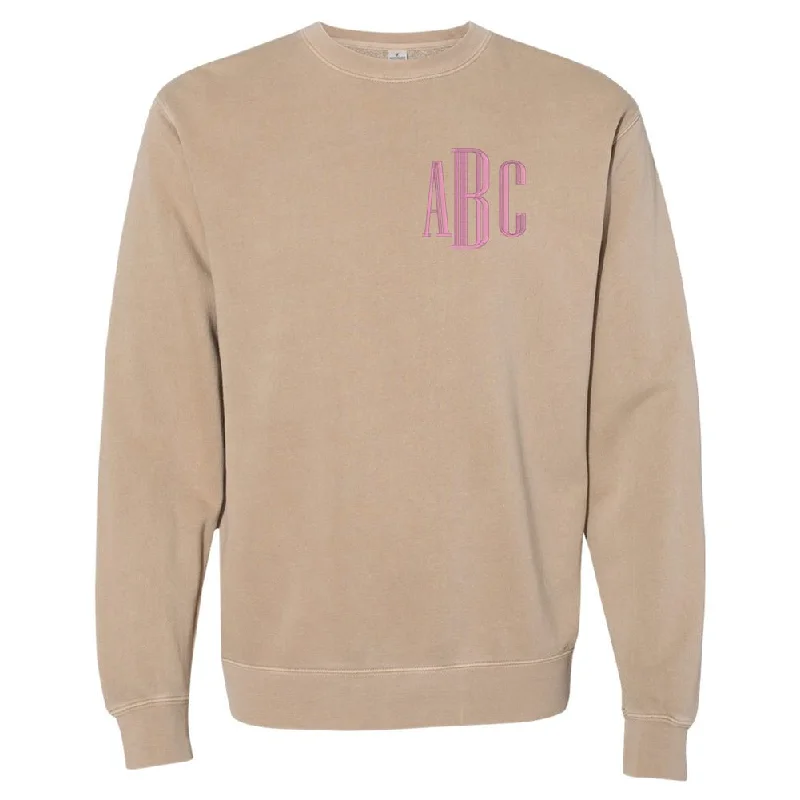 Monogrammed Pigment Dyed Crewneck Sweatshirt