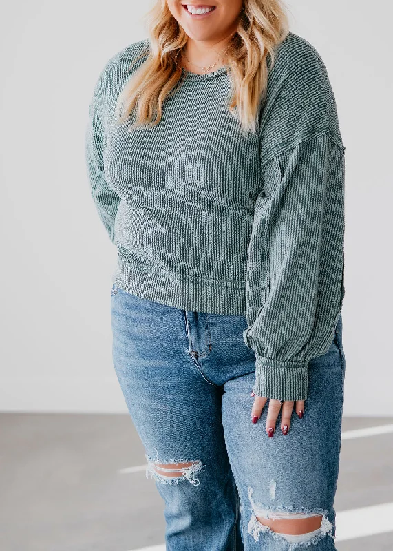 Shia Ribbed Oversized Knit Top