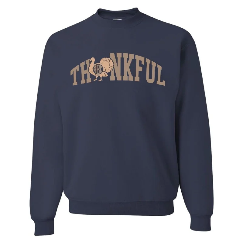 Monogrammed 'Thankful' Crewneck Sweatshirt