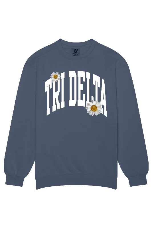 Delta Delta Delta Daisy Rowing Crewneck