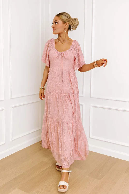 Subtle Charmer Lace Maxi Dress