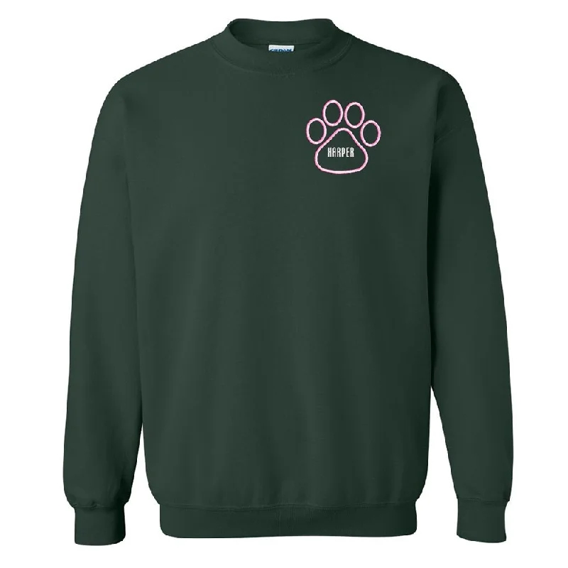 Make It Yours™ Paw Print Crewneck Sweatshirt