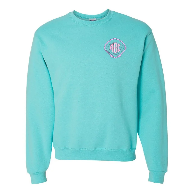 Monogrammed Seashell Crewneck Sweatshirt