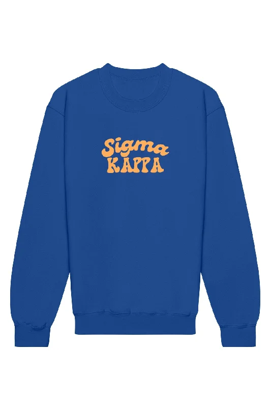 Sigma Kappa Vintage Hippie Crewneck Sweatshirt