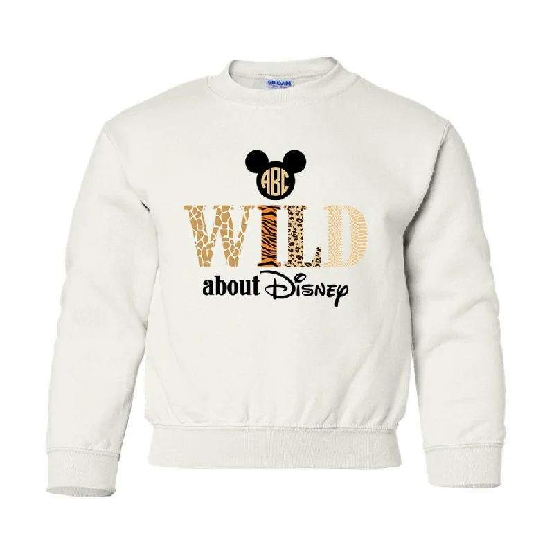 Kids Monogrammed 'Wild About Disney' Crewneck Sweatshirt