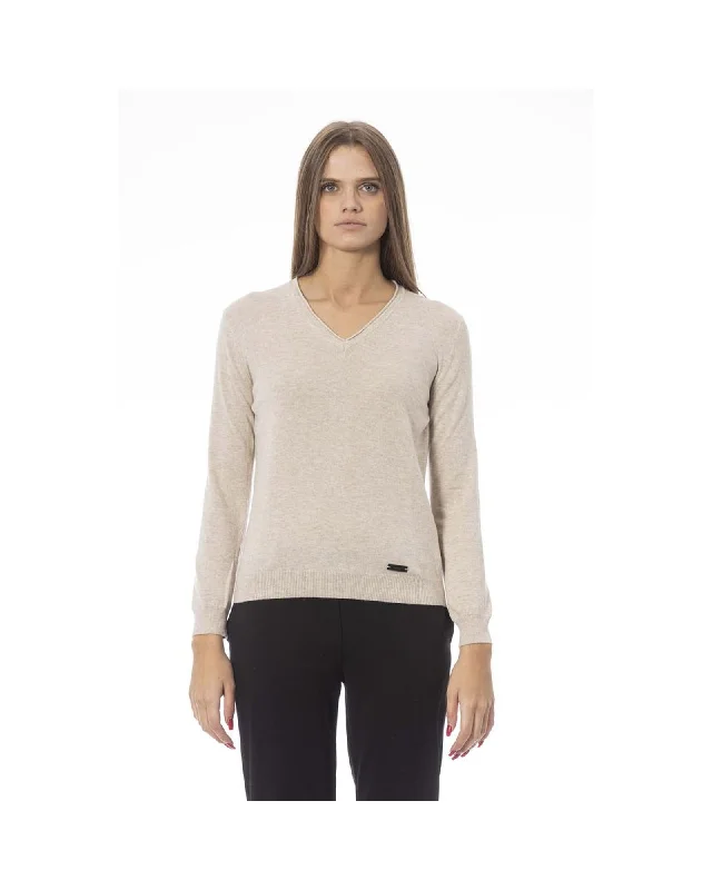 Baldinini Trend Women's Beige Polyamide Sweater - M