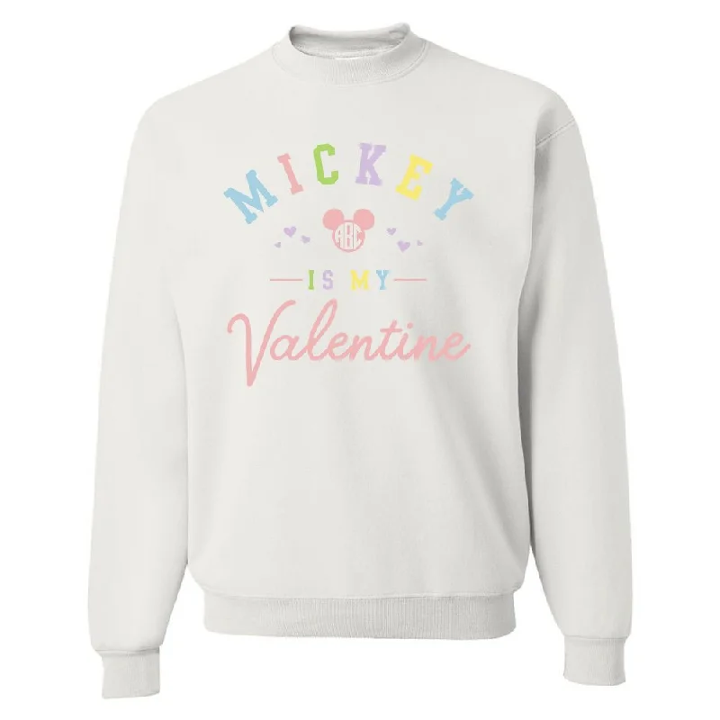 Monogrammed 'Mickey Is My Valentine' Crewneck Sweatshirt