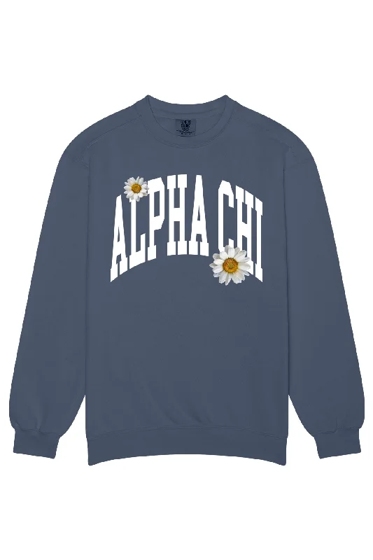 Alpha Chi Omega Daisy Rowing Crewneck