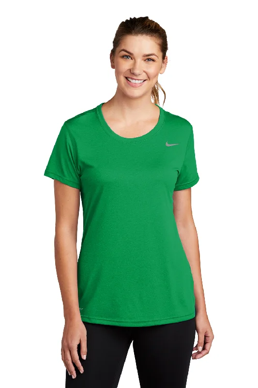 Nike Womens Legend Dri-Fit Moisture Wicking Short Sleeve Crewneck T-Shirt - Apple Green - Closeout